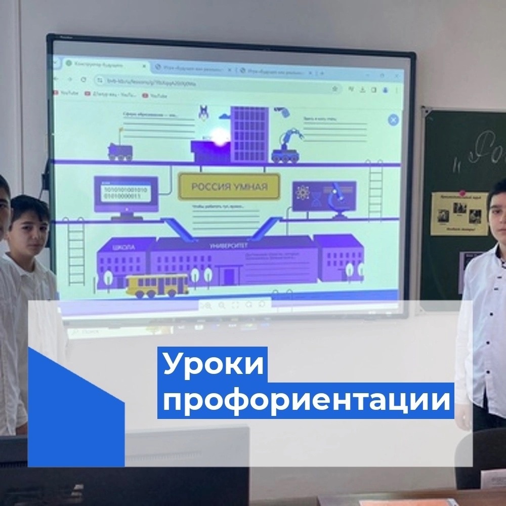 Еженедельные профориентационные уроки Тема занятия: Россия умная: узнаю о профессиях и достижениях в сфере образования.